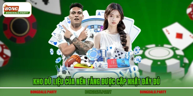 Kho dữ liệu của nền tảng được cập nhật đầy đủ